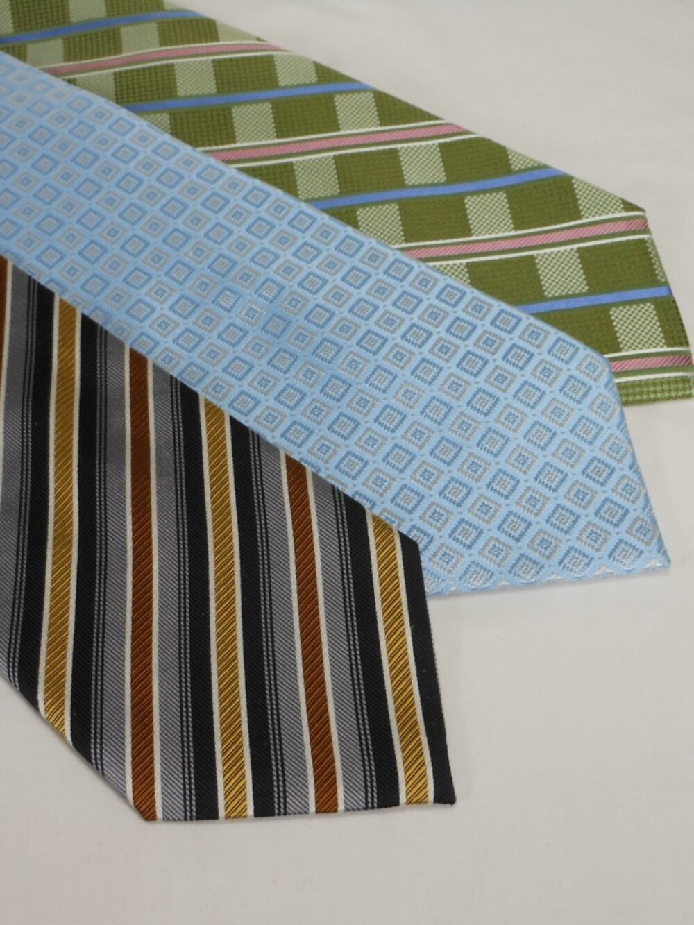 selection of 3 high quality silk ties